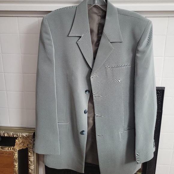 Classic Ice Blue Boyfriend Blazer - Picture 1 of 3